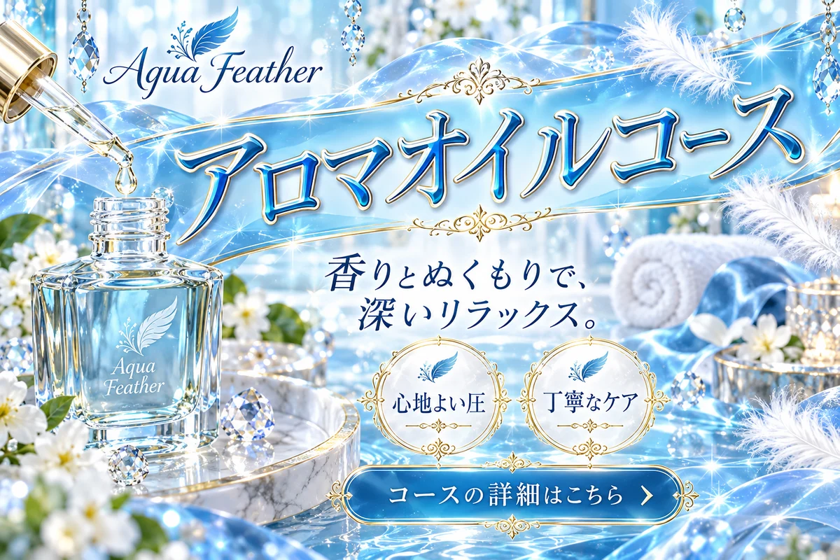 Aqua Featherのコース紹介バナーのデザイン作成例